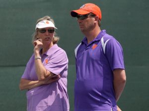 Head Coach Nancy Harris and Assistant Coach Scott Kidd