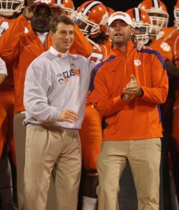 Head Coach Dabo Swinney and 2009 U.S. Open Champion Lucas Glover