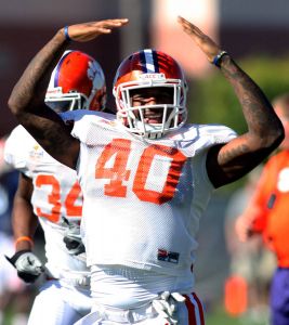 Andre Branch bowl practice 123011