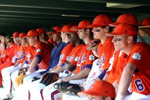 The Clemson baseball team opened the 2008 season Saturday, Feb 23 by sweeping Mercer in a doubleheader at Doug Kingsmore Stadium. The Tigers won the first game, 12-5, and the second one, 6-5. Photos courtesy Mark Crammer and The Orange & White.