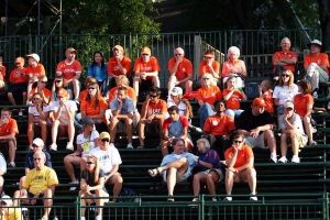 clemson fans in the stands at athens