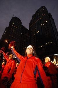 A pep rally was held for Tiger fans at the Marriott City Center in Charlotte on Thursday.
