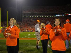 cheerleaders and rally cats during 2009 football season