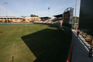thomas f. chapman grandstands on 2010 baseball opening weekend