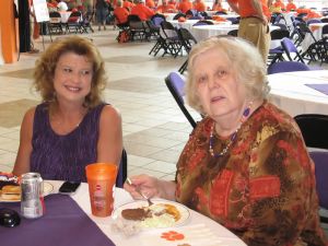 Clemson letterwinners gather at the Letterwinners Room before every home football game.