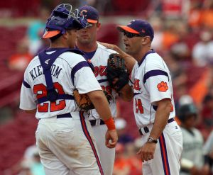 Assistant Coach Dan Pepicelli, David Haselden and Spencer Kieboom