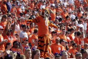 tiger mascot cheer