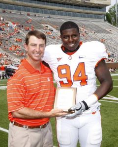 Rennie Moore - Most Improved Defensive Tackle for Spring Practice