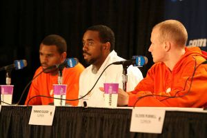 The Tigers held a short practice and press conference at the Sprint Center on Wednesday afternoon in Kansas City.