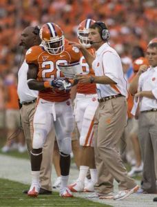 Head Coach Dabo Swinney and CJ Spiller