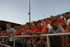 fans stands cheer