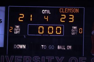 Scoreboard (Photos courtesy of Mark Crammer and The Orange & White)