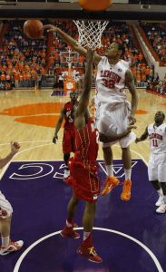 K.J. McDaniels block