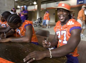 The Clemson football team held its annual Fan Appreciation Day on Sunday, August 23 at Memorial Stadium.