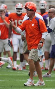 Offensive Coordinator Chad Morris scrimmage 081311
