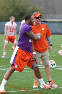 Tajh Boyd and Offensive Coordinator Chad Morris