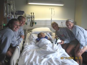 The Tiger women's soccer team visited children at the Greenville Children's Hospital on Wednesday, August 12.