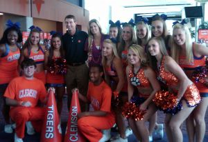cheerleaders 2011 football dabo swinney and erin andrews