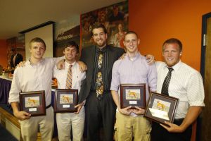 200 Medley Relay Team (Chris Dart, Mark Schindler, Seth Broster and Eric Bruck) - Men's Most Inspirational Performance Award Winner