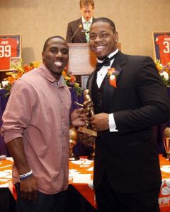2010 season awards banquet spiller presents bowers with mvp award