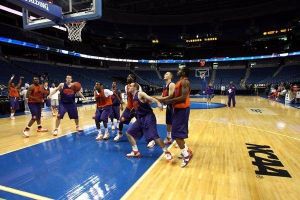 ncaa press conference and practice 032008