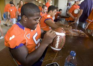 The Clemson football team held its annual Fan Appreciation Day on Sunday, August 23 at Memorial Stadium.