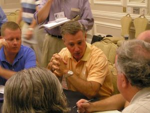 tommy bowden with media