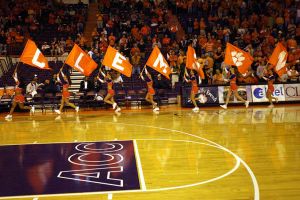 cheerleaders flags spirit