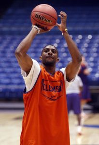 The Clemson men's basketball team participated in a press conference and open practice at UD Arena in Dayton, OH on Monday, March 14.