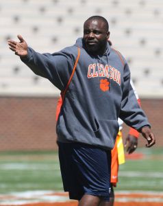 Orange Team Assistant Coach Brentson Buckner