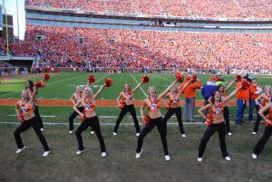 cheerleaders and rally cats 2009 football season