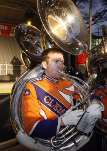 A pep rally was held for Tiger fans at the Marriott City Center in Charlotte on Thursday.