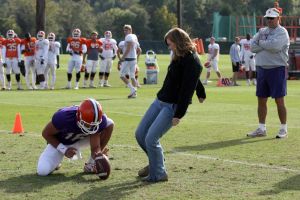 Football Practice With Clemson Students