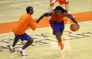 Assistant Coach Earl Grant and Rod Hall