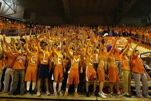 students cheer fans celebrate