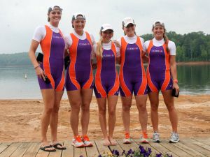 Varsity 4+: (L-R) Taylor Hoynacki, Katie Mosier, Carissa Richardson, Rebekah Clogston, Kenzie DuBrul