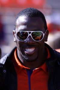 C.J. Spiller attended Saturday's game, as the Buffalo Bills have a bye week this Sunday in the NFL.