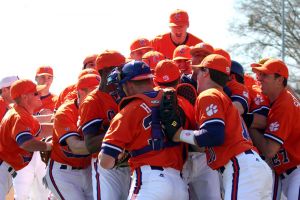 The Clemson baseball team opened the 2008 season Saturday, Feb 23 by sweeping Mercer in a doubleheader at Doug Kingsmore Stadium. The Tigers won the first game, 12-5, and the second one, 6-5. Photos courtesy Mark Crammer and The Orange & White.