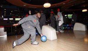 The Tigers attended a Welcome Reception at Strike City Bowling on Monday afternoon following their first bowl practice in Charlotte Monday morning.