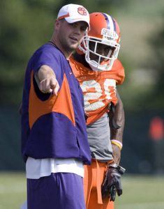 The Clemson football team held its fourth day of preseason practice on Friday, August 7.