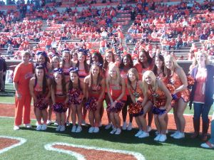 cheerleaders and rally cats 2011 football