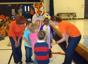 Members of the Solid Orange Squad visited Marshall Primary School on Monday, October 26.