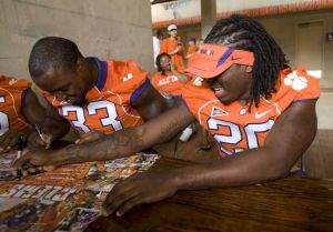 The Clemson football team held its annual Fan Appreciation Day on Sunday, August 23 at Memorial Stadium.