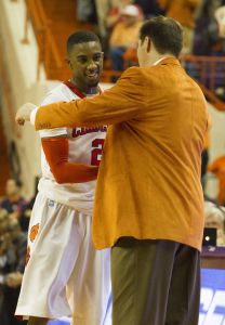 Demontez Stitt and Head Coach Brad Brownell