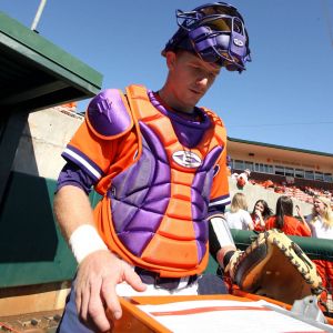 The Clemson baseball team opened the 2008 season Saturday, Feb 23 by sweeping Mercer in a doubleheader at Doug Kingsmore Stadium. The Tigers won the first game, 12-5, and the second one, 6-5. Photos courtesy Mark Crammer and The Orange & White.