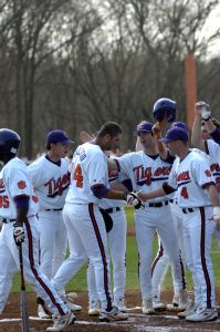 andy dalessio homerun celebration at plate