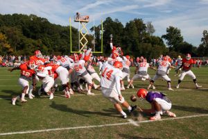Football Practice With Auburn Students