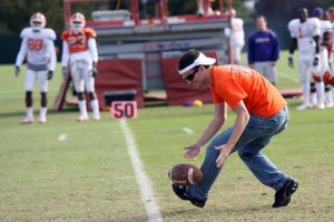 Football Practice With Clemson Students