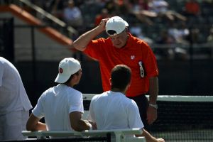 Coach Chuck Kriese's final home match - Photos courtesy of Mark Crammer