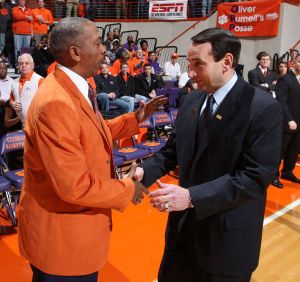 Head Coaches Oliver Purnell and Mike Krzyzewski